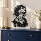 Jeanne — Adrien D. Vieuloup | Sculpture scribble art | Amalgame