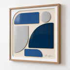 Blue Wing — Lucie Garnier | Art mural sur aluminium | Amalgame