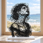 Jeanne — Adrien D. Vieuloup | Sculpture scribble art | Amalgame