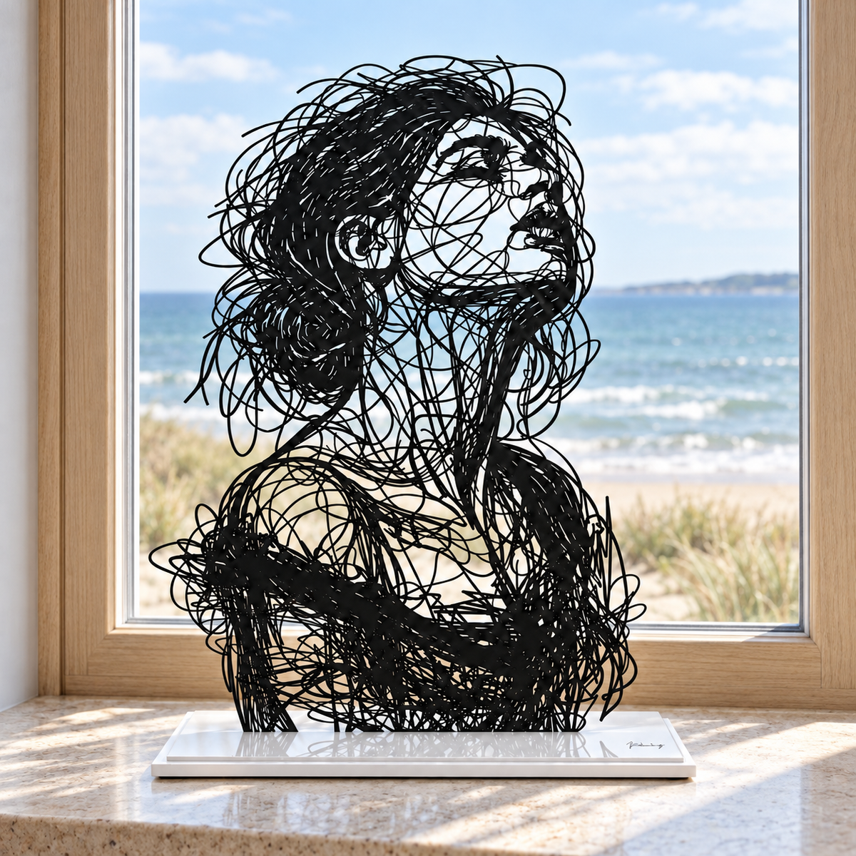 Jeanne — Adrien D. Vieuloup | Sculpture scribble art | Amalgame