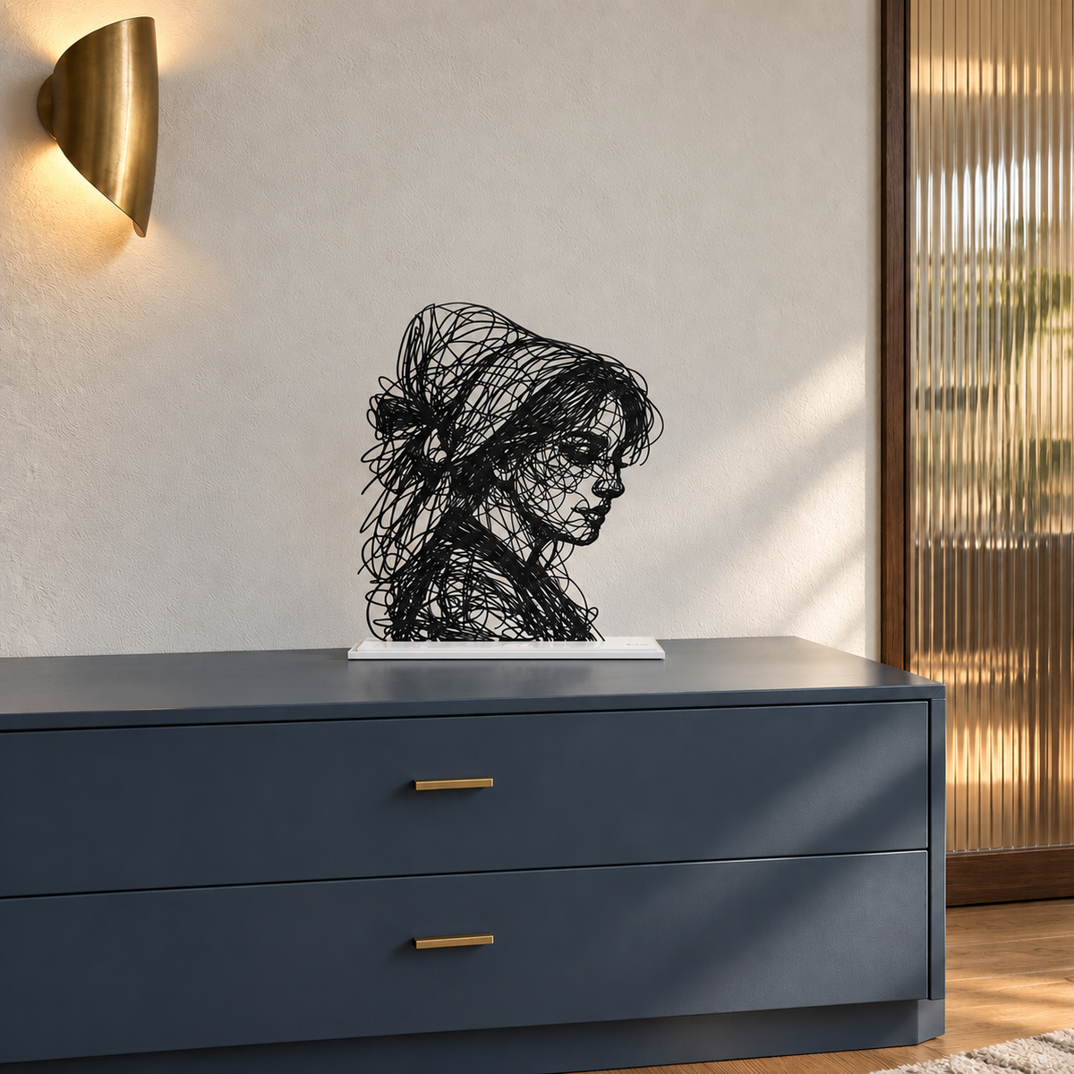 Marie — Adrien D. Vieuloup | Sculpture scribble art | Amalgame