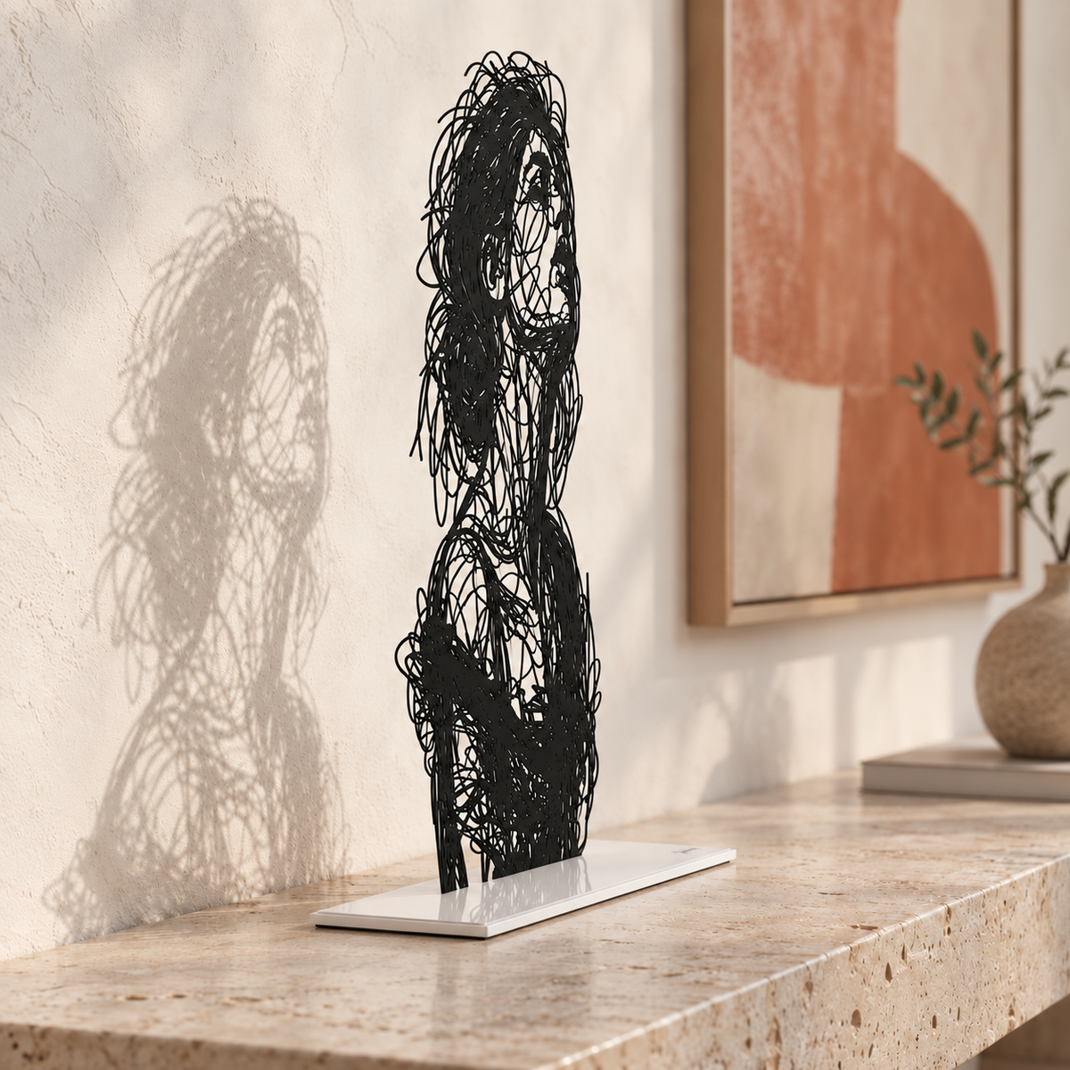 Jeanne — Adrien D. Vieuloup | Sculpture scribble art | Amalgame