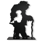 Solitude — Jibé | Sculpture murale en acier | Amalgame