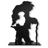 Solitude — Jibé | Sculpture murale en acier | Amalgame