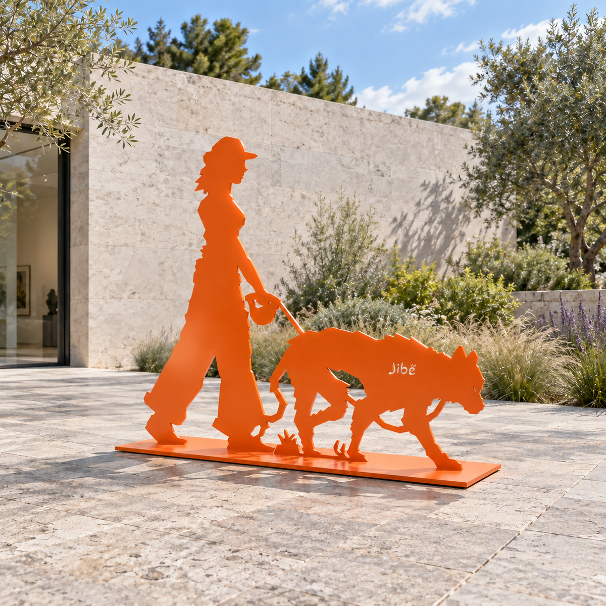 Maltraitance — Jibé | Sculpture en acier | Amalgame