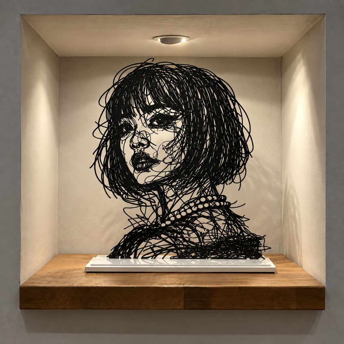 Iris — Adrien D. Vieuloup | Sculpture scribble art | Amalgame