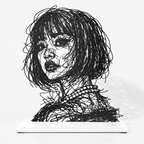 Iris — Adrien D. Vieuloup | Sculpture scribble art | Amalgame