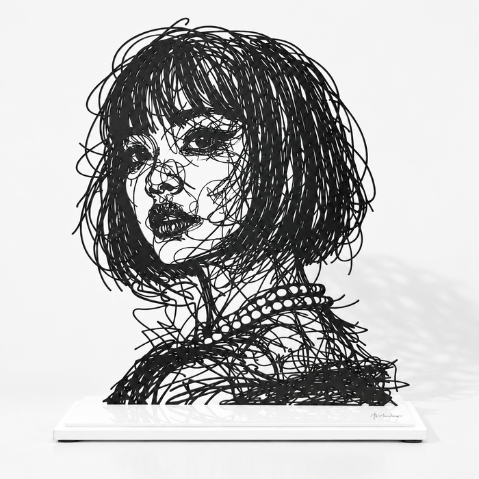 Iris — Adrien D. Vieuloup | Sculpture scribble art | Amalgame