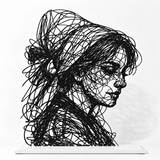 Marie — Adrien D. Vieuloup | Sculpture scribble art | Amalgame