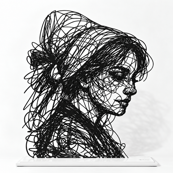 Marie — Adrien D. Vieuloup | Sculpture scribble art | Amalgame
