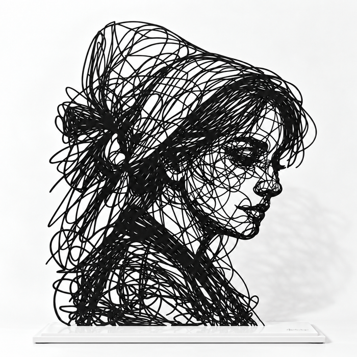 Marie — Adrien D. Vieuloup | Sculpture scribble art | Amalgame
