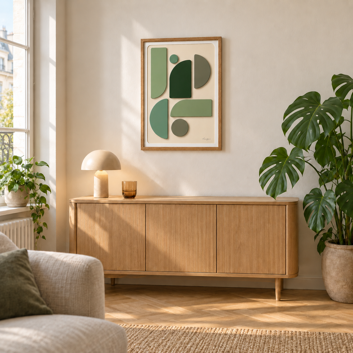 Le tableau runner de Lucie garnier en métal art mural 