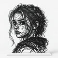Sarah — Adrien D. Vieuloup | Sculpture scribble art | Amalgame